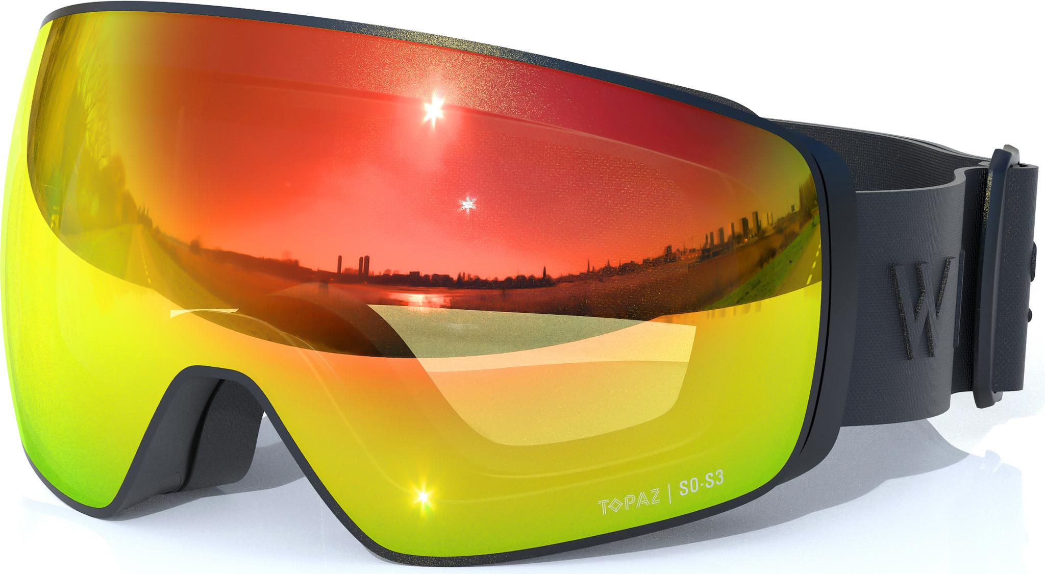 Whistler Morzine Topaz V Elite Fotokromiske Skibriller + Ekstra Linse Black