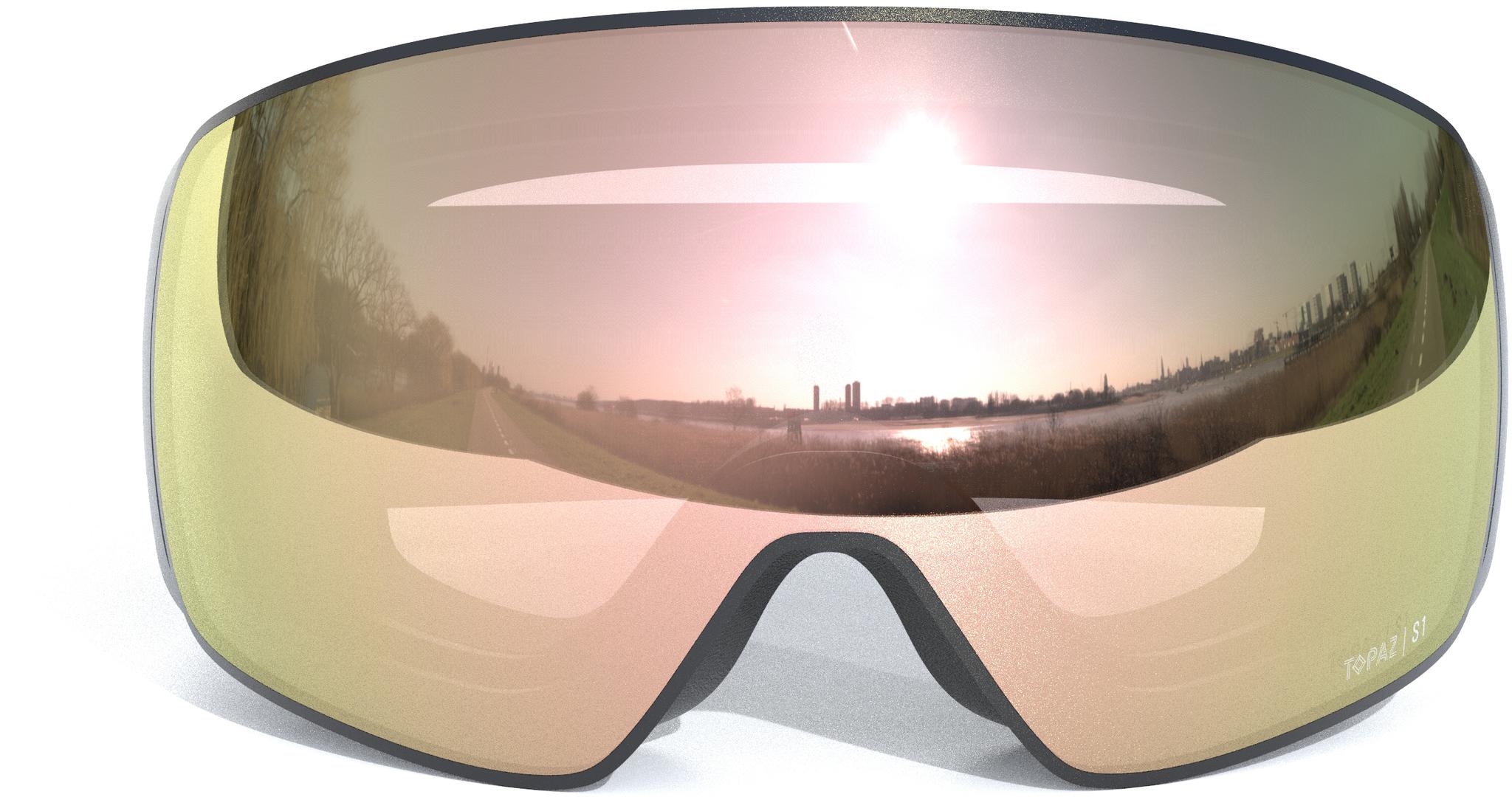 Whistler Morzine Topaz V Elite Fotokromiske Skibriller + Ekstra Linse Black