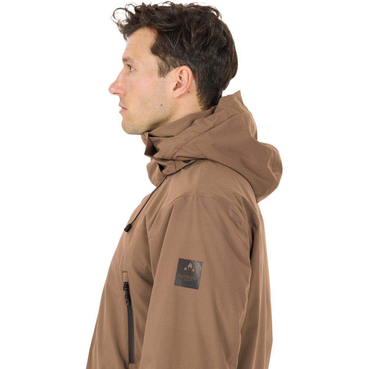 Whistler Nordvik Parka Jakke Herre Chocolate Chip