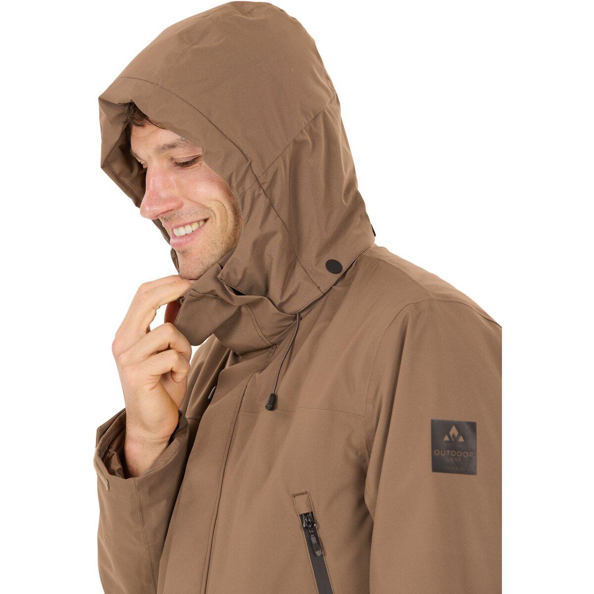 Whistler Nordvik Parka Jakke Herre Chocolate Chip