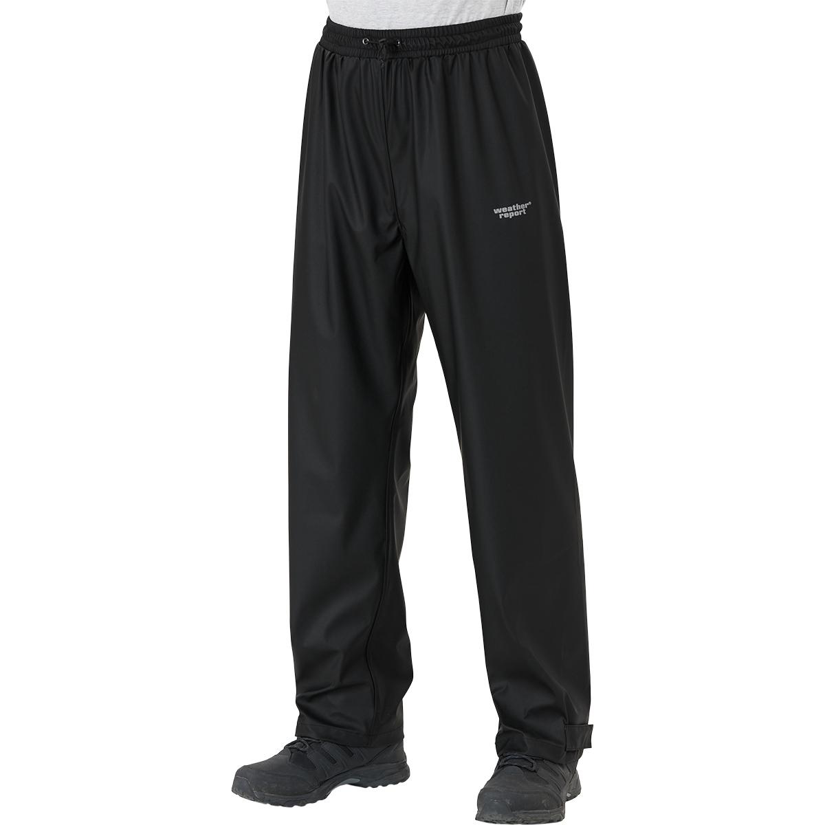 Weather Report PU Regnbukser Herre Black Melange