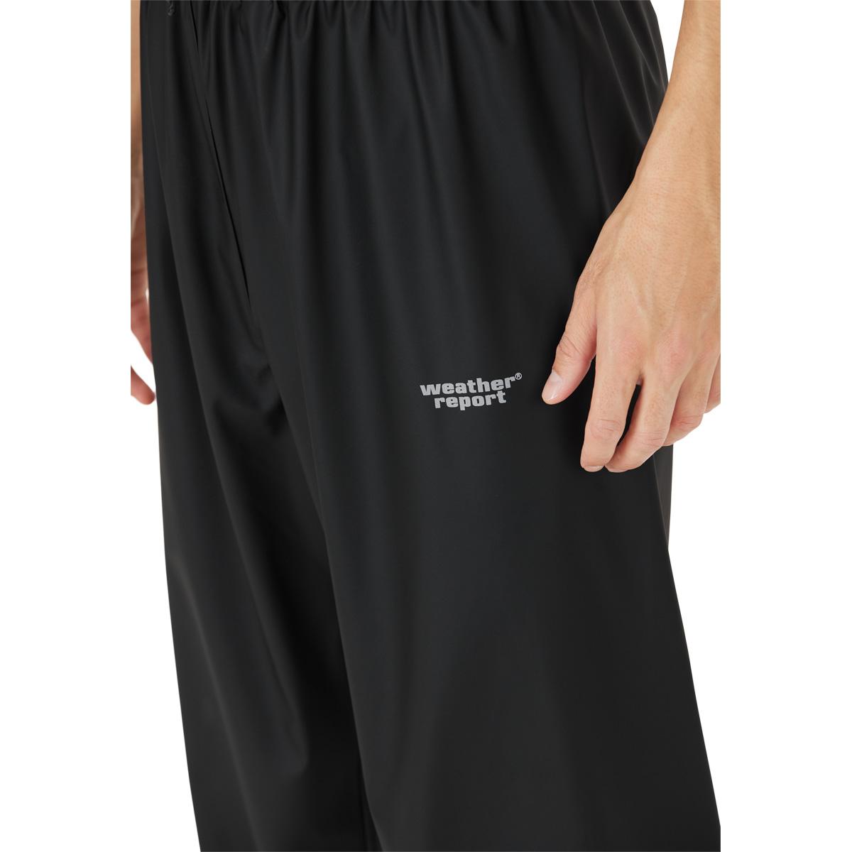 Weather Report PU Regnbukser Herre Black Melange