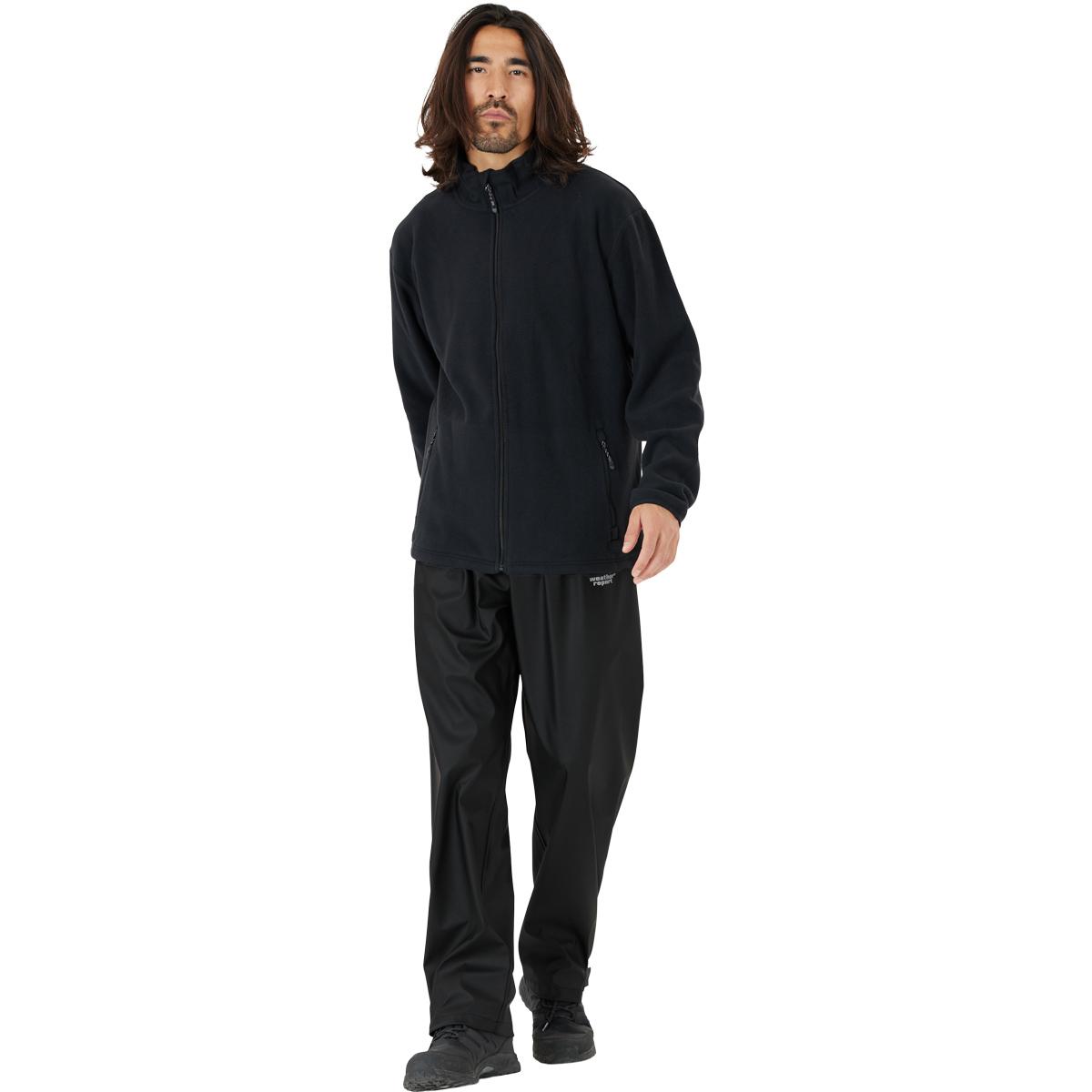 Weather Report PU Regnbukser Herre Black Melange