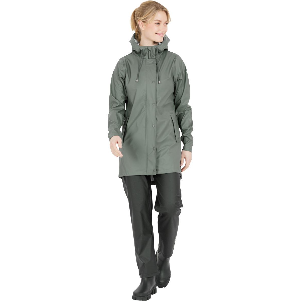 Weather Report Petra PU Regnjakke Dame Balsam Green