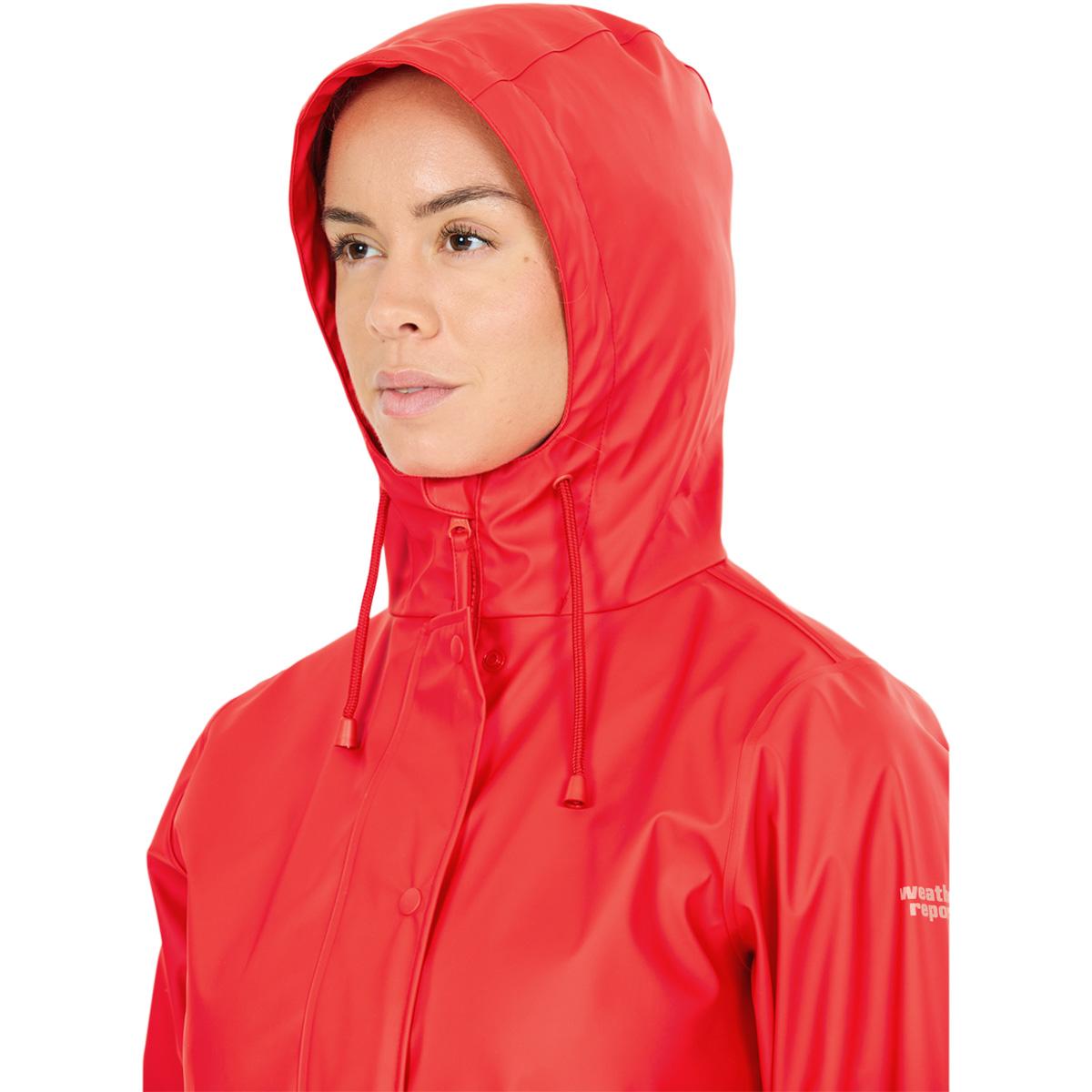 Weather Report Petra PU Regnjakke Dame Poppy Red