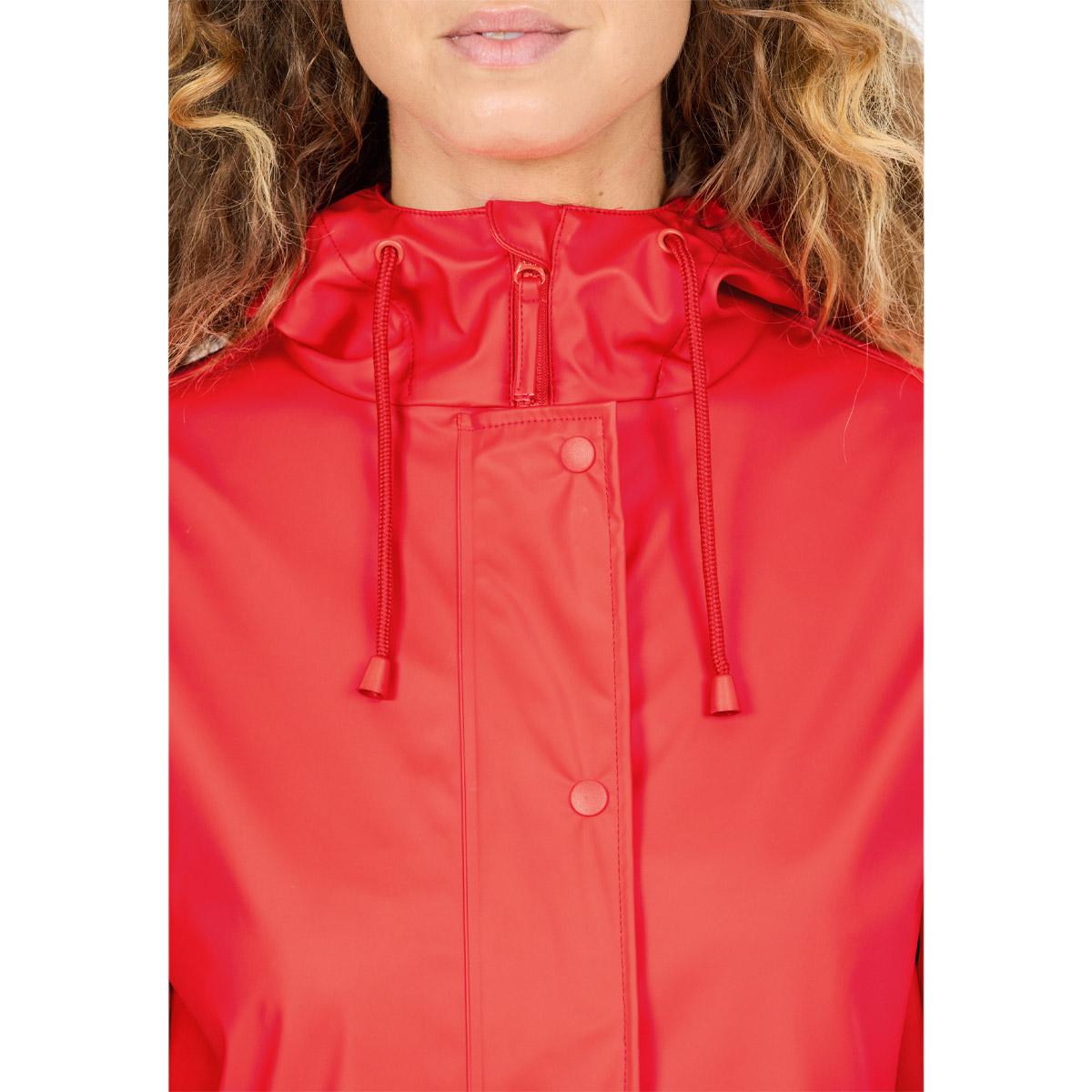 Weather Report Petra PU Regnjakke Dame Poppy Red