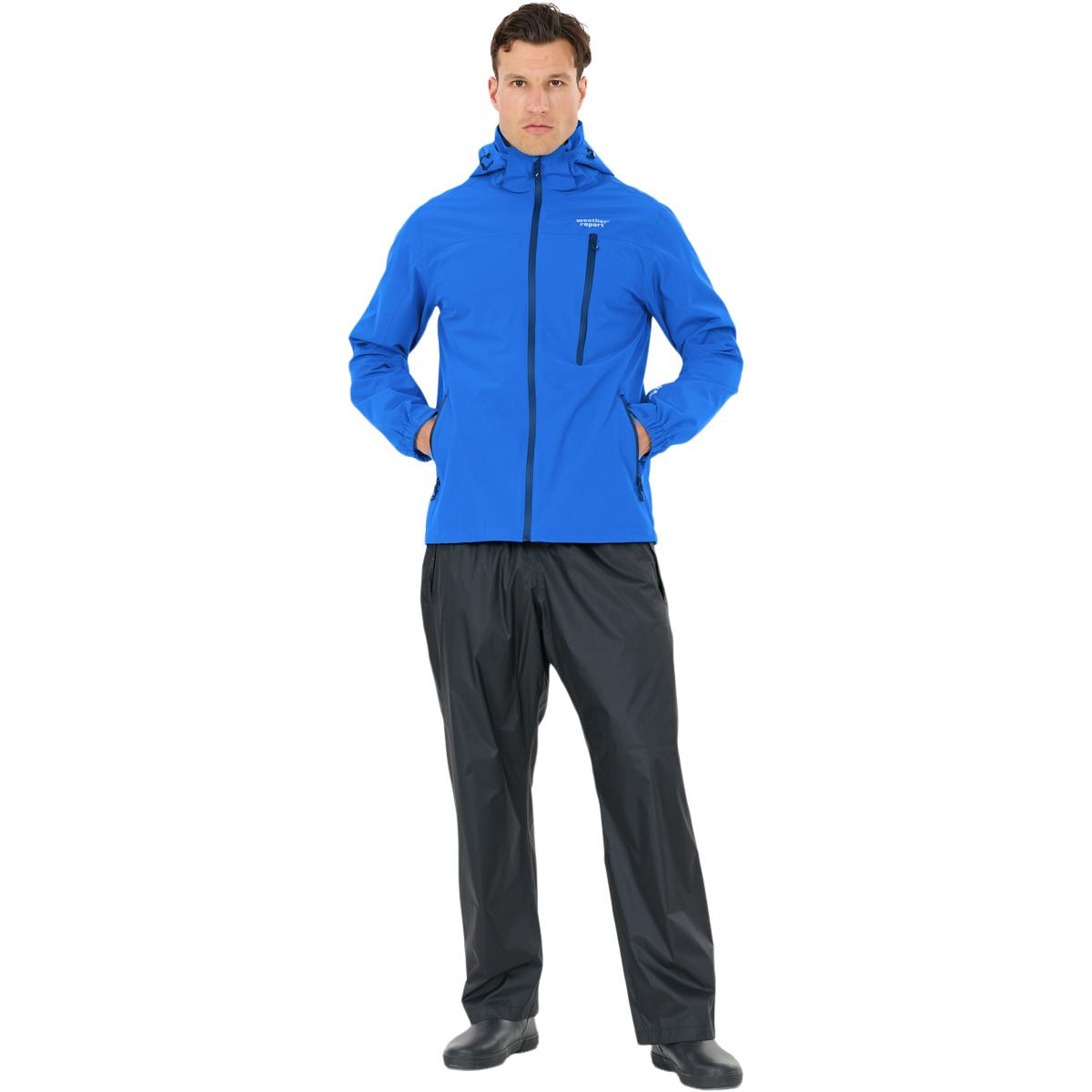 Weather Report Delton Regnjakke Herre Classic Blue