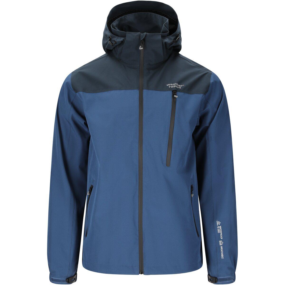 Weather Report Delton Regnjakke Herre Dark Denim A