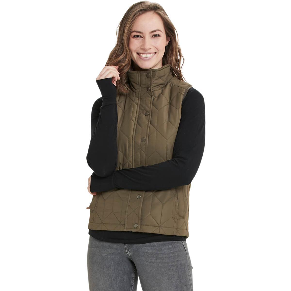 Weather Report Peggy Quiltet Vest Dame Tarmac
