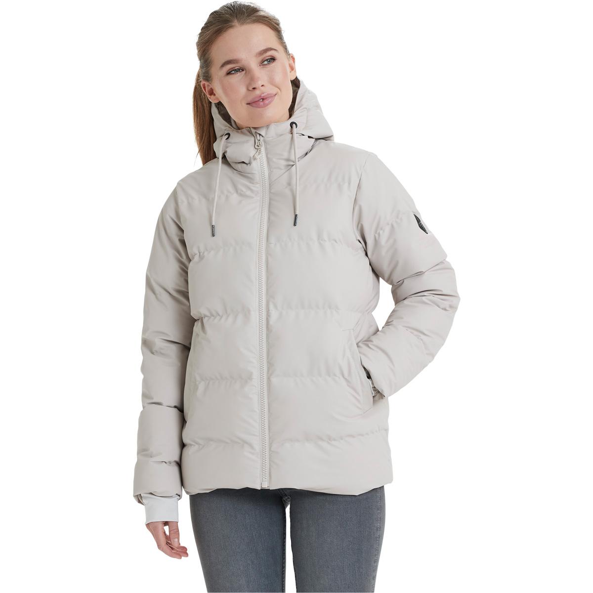 Weather Report Norah PU Puffer Vinterjakke Dame ChateauGray