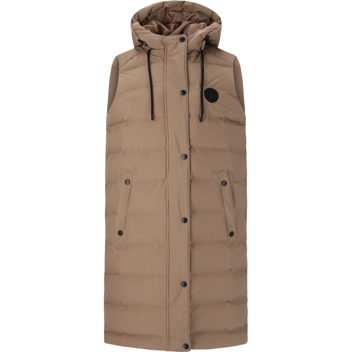 Weather Report Chief Puffer Parka Vest Dame Pine Bark