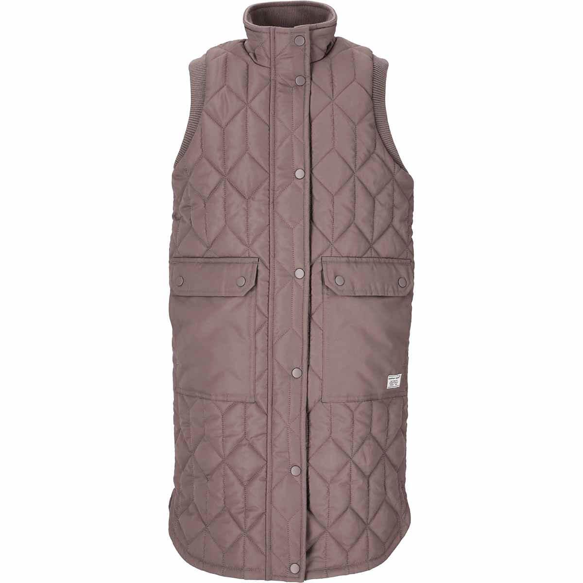 Weather Report Beah Long Quiltet Vest Børn Iron