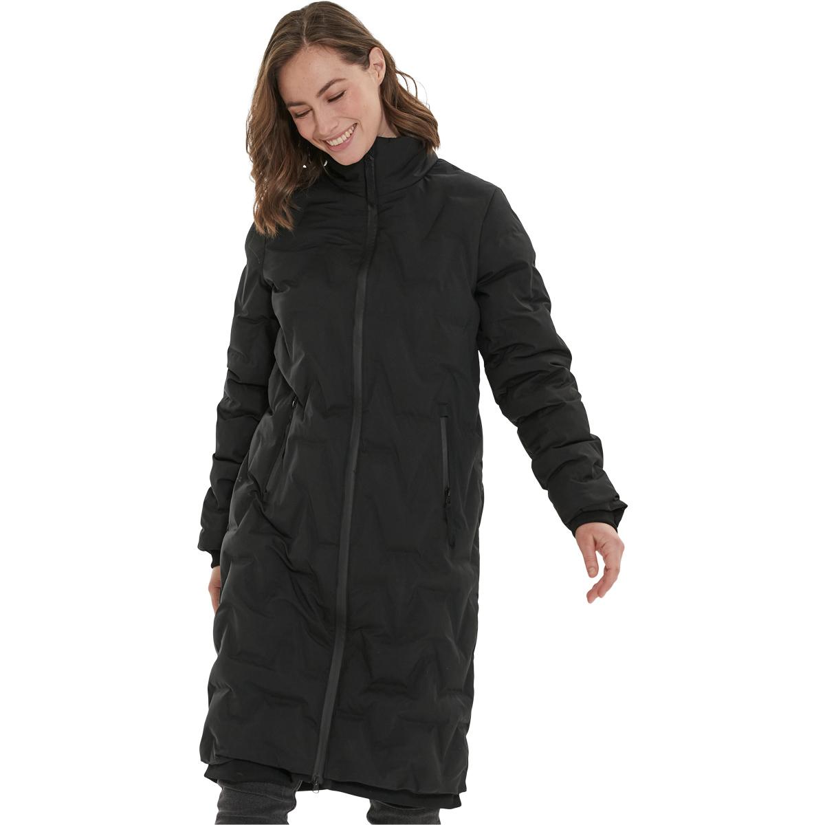 Weather Report Foster Long Puffer Vinterjakke Dame Black