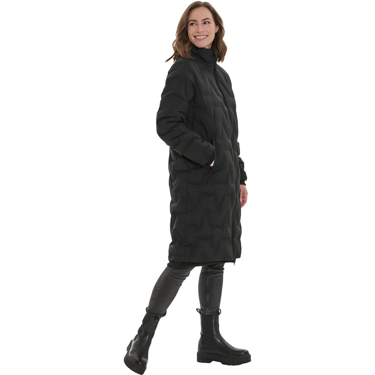 Weather Report Foster Long Puffer Vinterjakke Dame Black