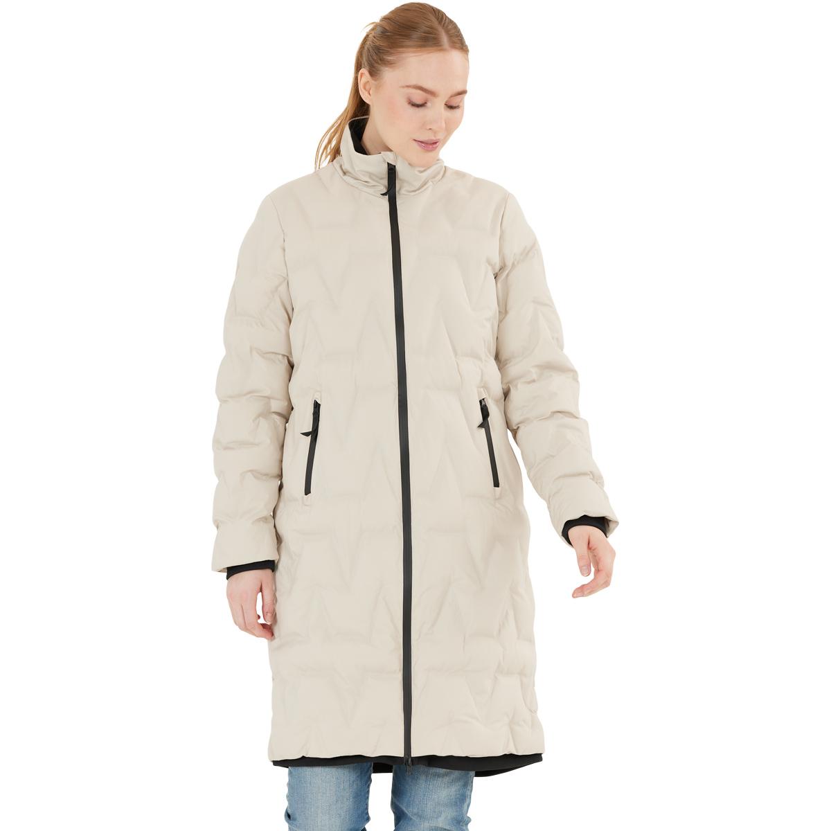 Weather Report Foster Long Puffer Vinterjakke Dame ChateauGray