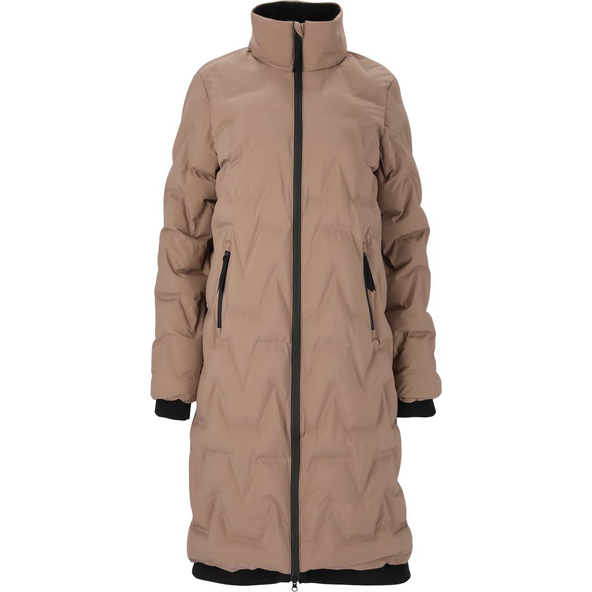 Weather Report Foster Long Puffer Vinterjakke Dame Pine Bark