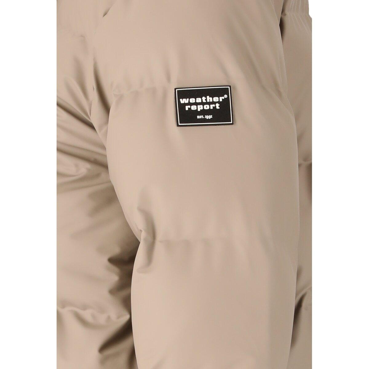 Weather Report Audrey PU Puffer Parka Vinterjakke Dame Moon Rock
