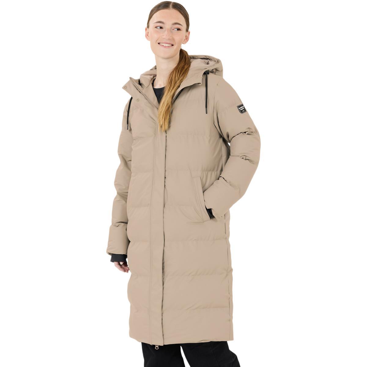 Weather Report Audrey PU Puffer Parka Vinterjakke Dame Moon Rock