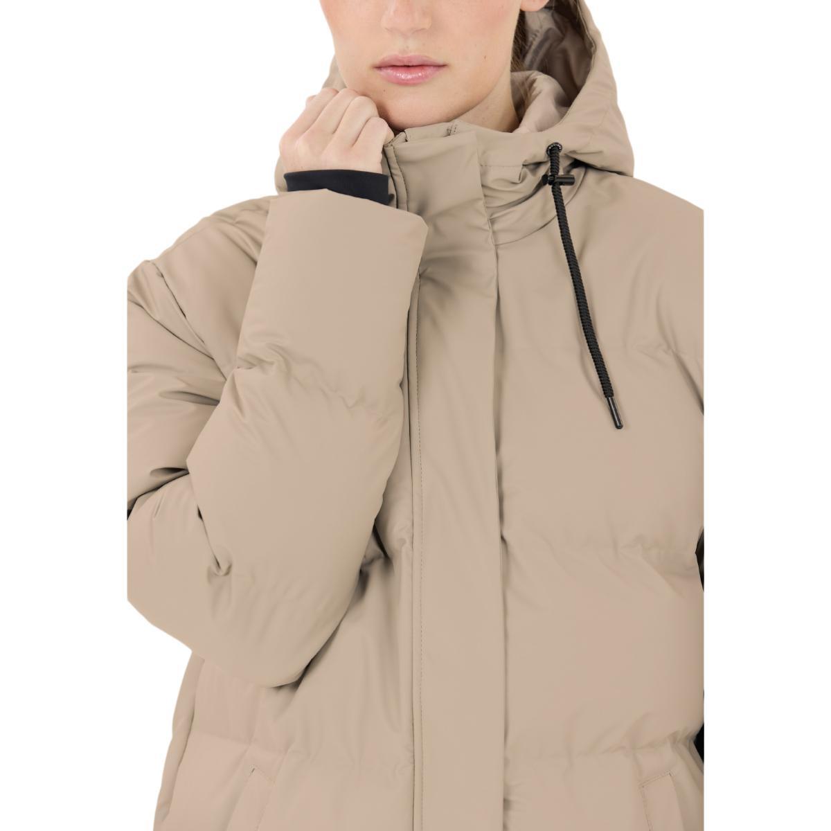 Weather Report Audrey PU Puffer Parka Vinterjakke Dame Moon Rock