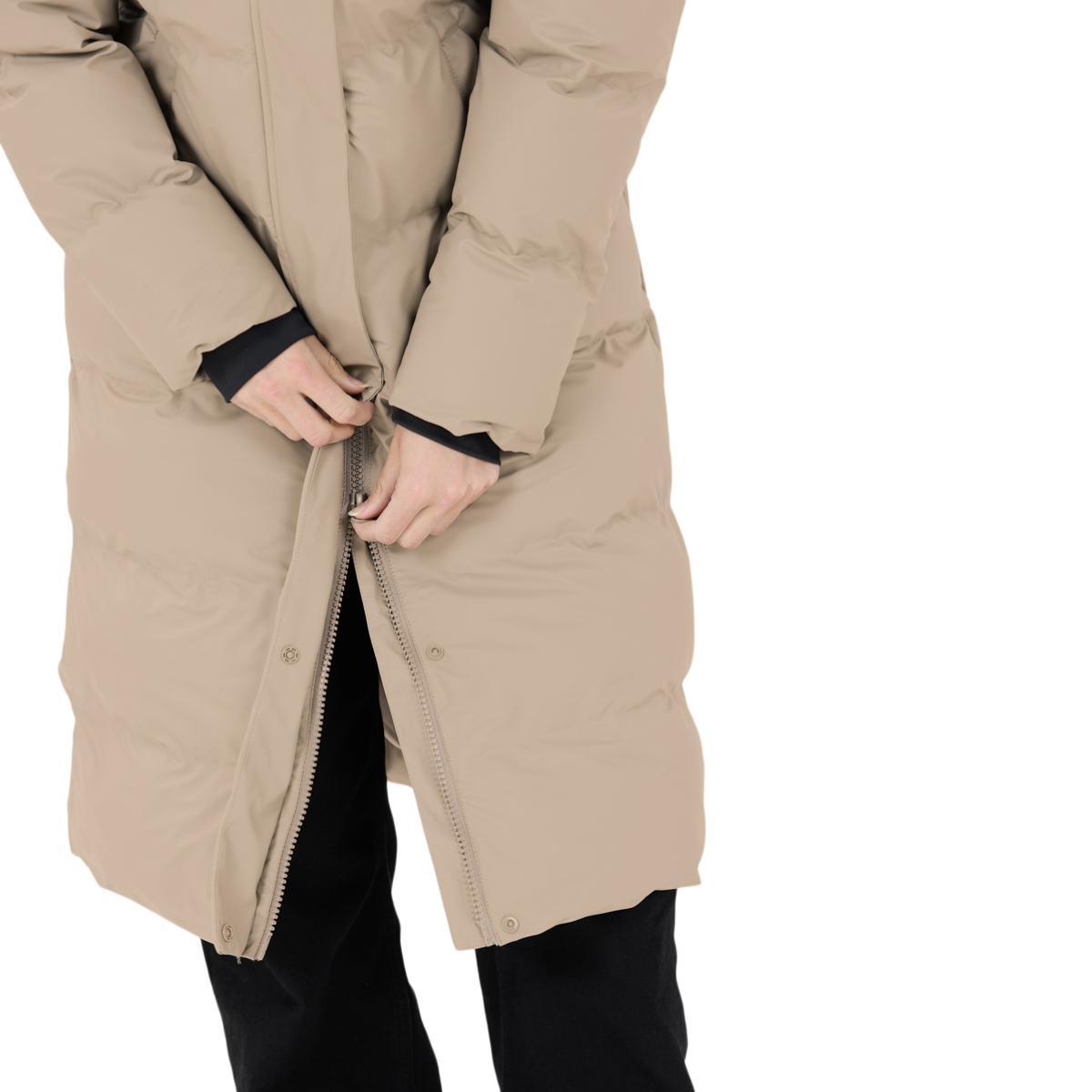 Weather Report Audrey PU Puffer Parka Vinterjakke Dame Moon Rock