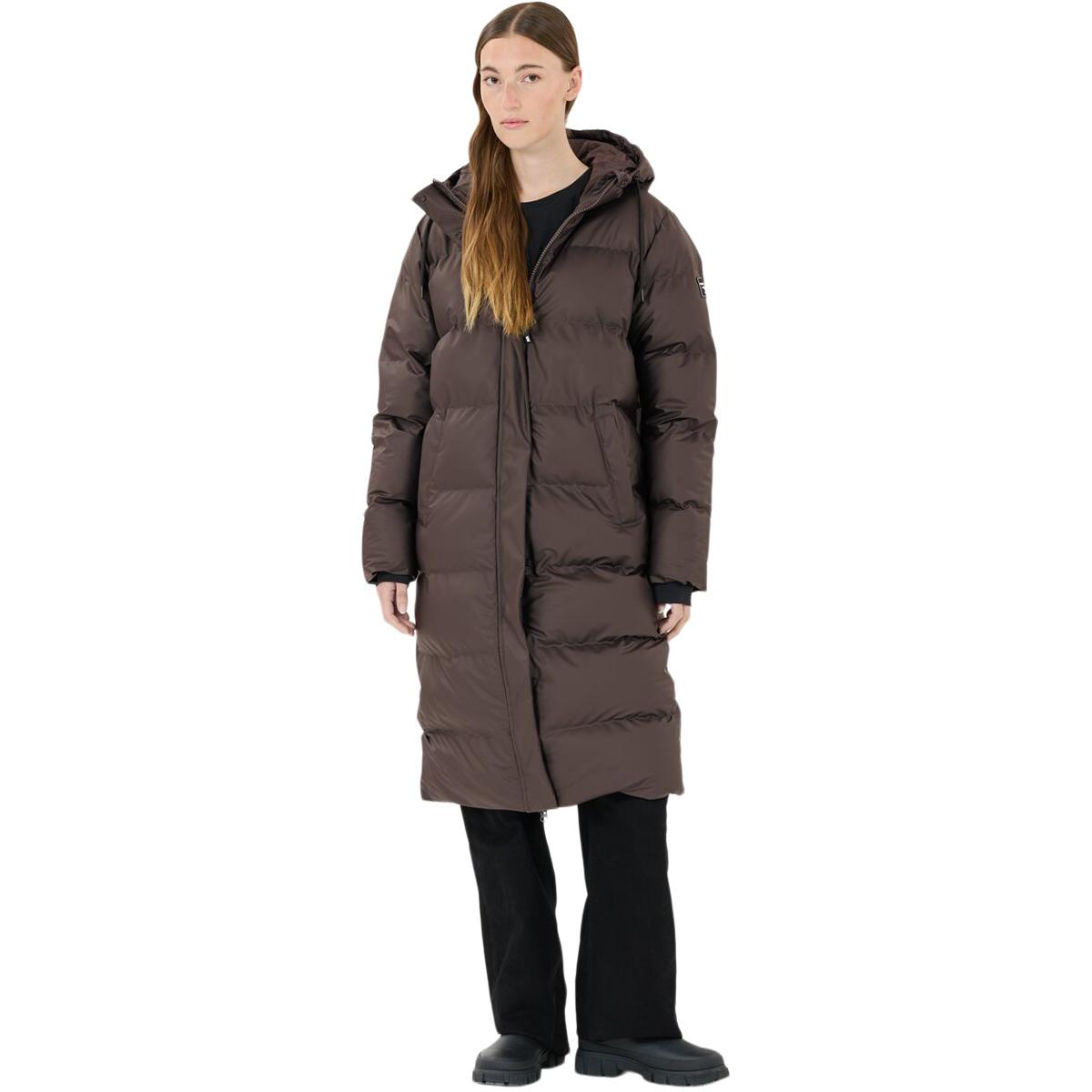 Weather Report Audrey PU Puffer Parka Vinterjakke Dame Espresso
