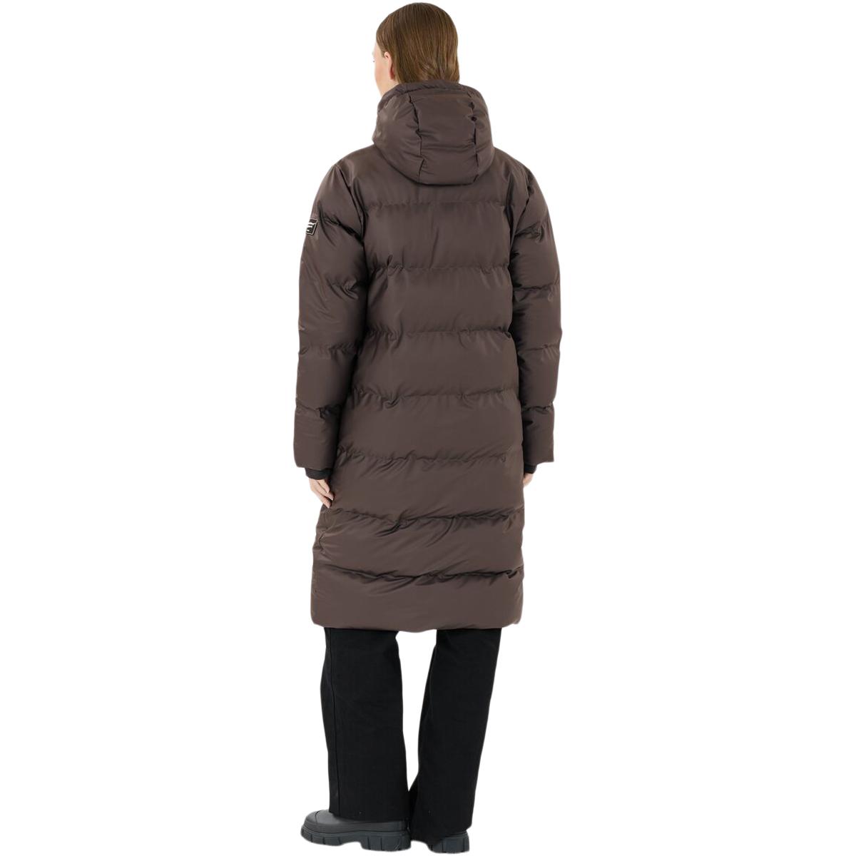 Weather Report Audrey PU Puffer Parka Vinterjakke Dame Espresso