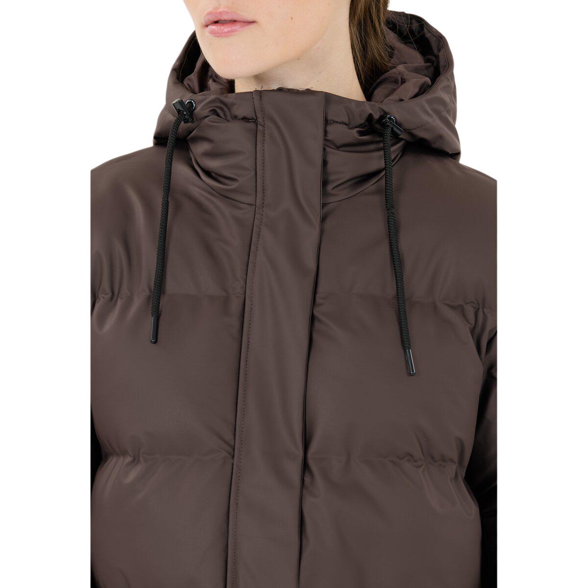 Weather Report Audrey PU Puffer Parka Vinterjakke Dame Espresso