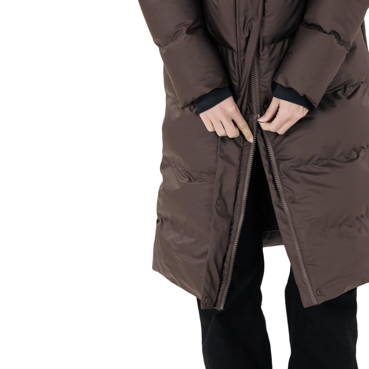 Weather Report Audrey PU Puffer Parka Vinterjakke Dame Espresso