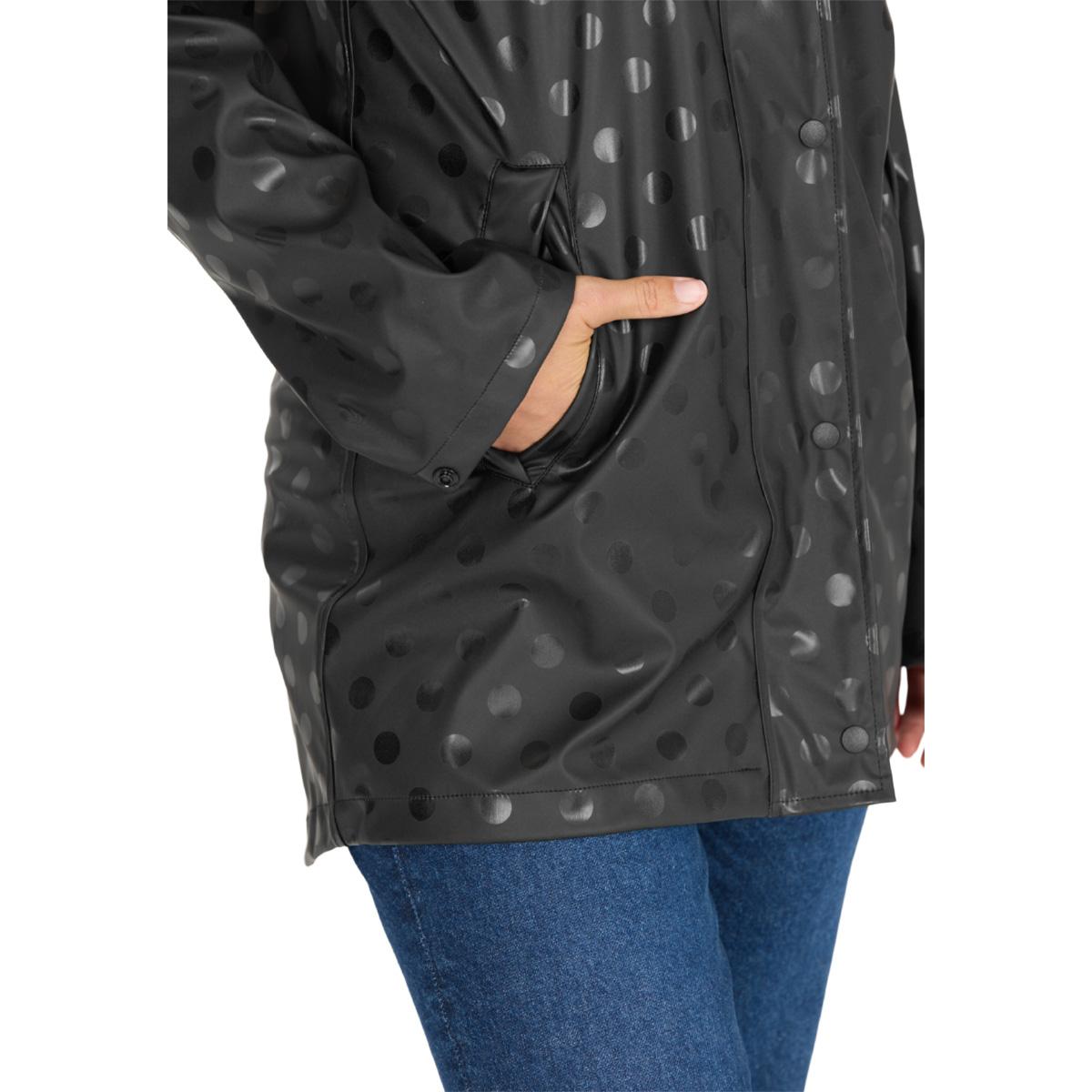 Weather Report Sunrise AOP PU Regnjakke Dame Black