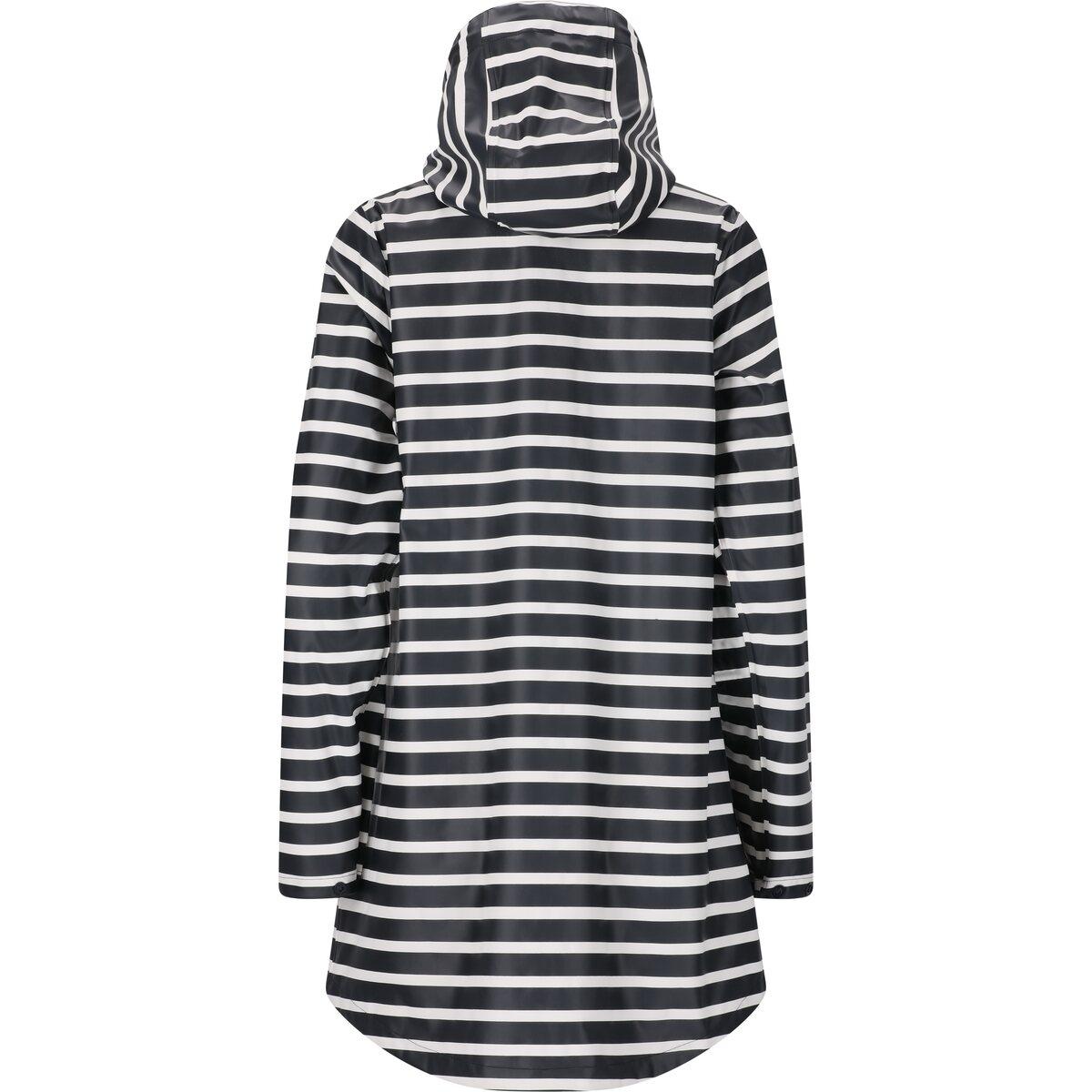 Weather Report Sunrise AOP PU Regnjakke Dame Navy Blazer