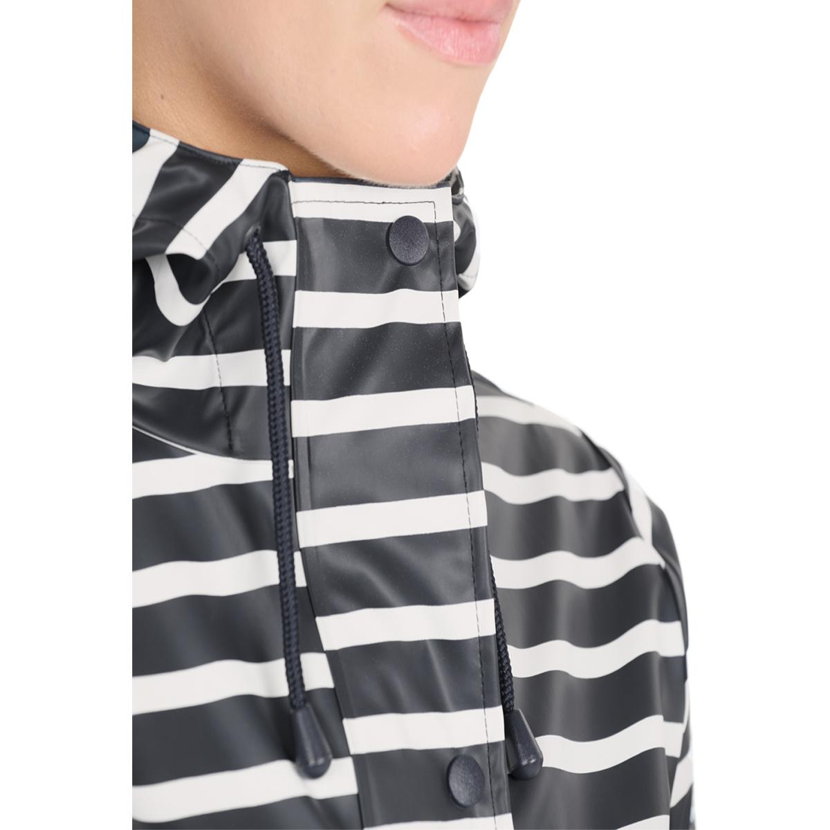 Weather Report Sunrise AOP PU Regnjakke Dame Navy Blazer