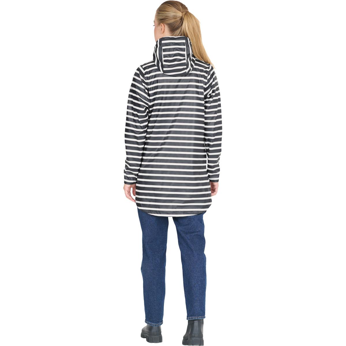 Weather Report Sunrise AOP PU Regnjakke Dame Navy Blazer