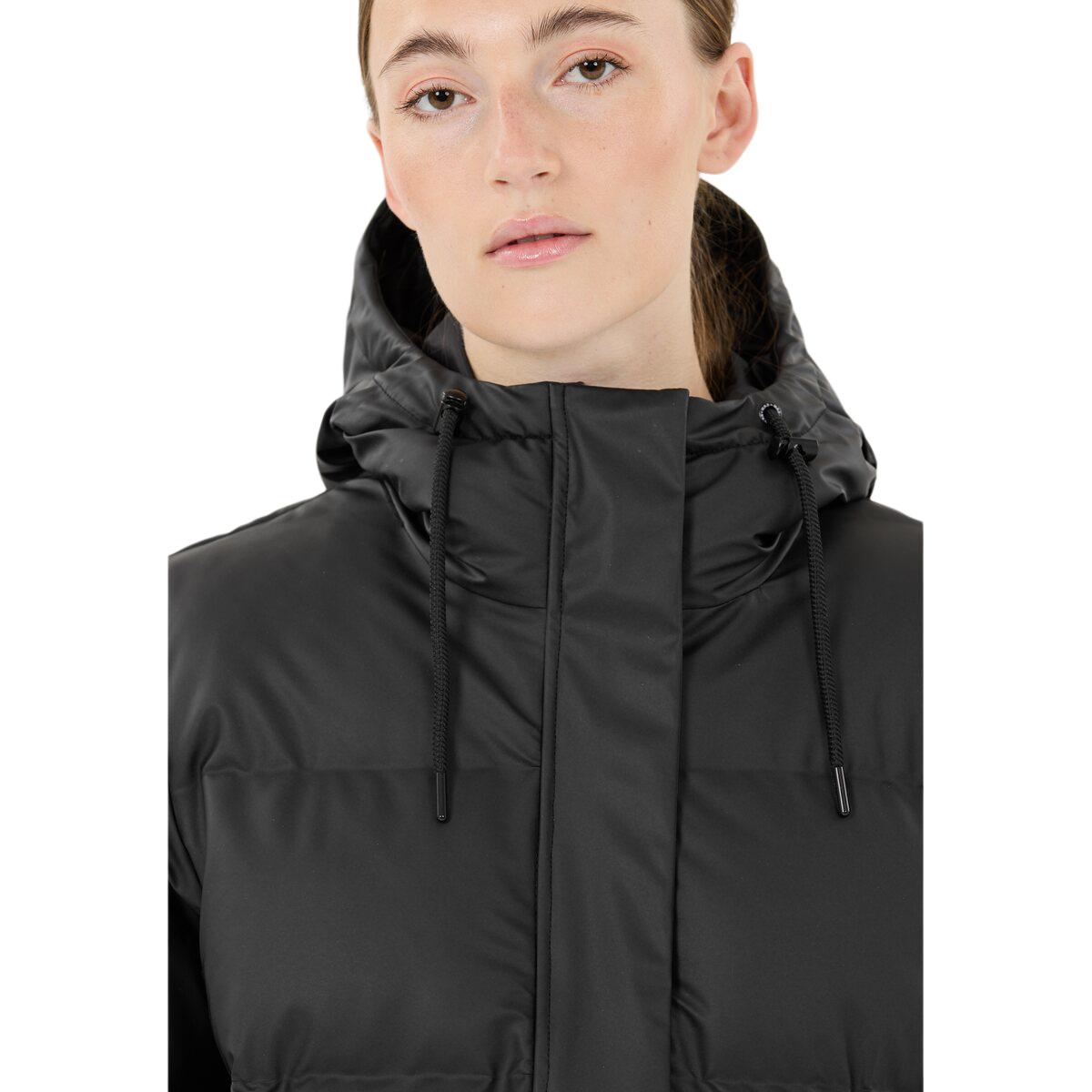 Weather Report Audrey PU Puffer Vinterjakke Dame Black