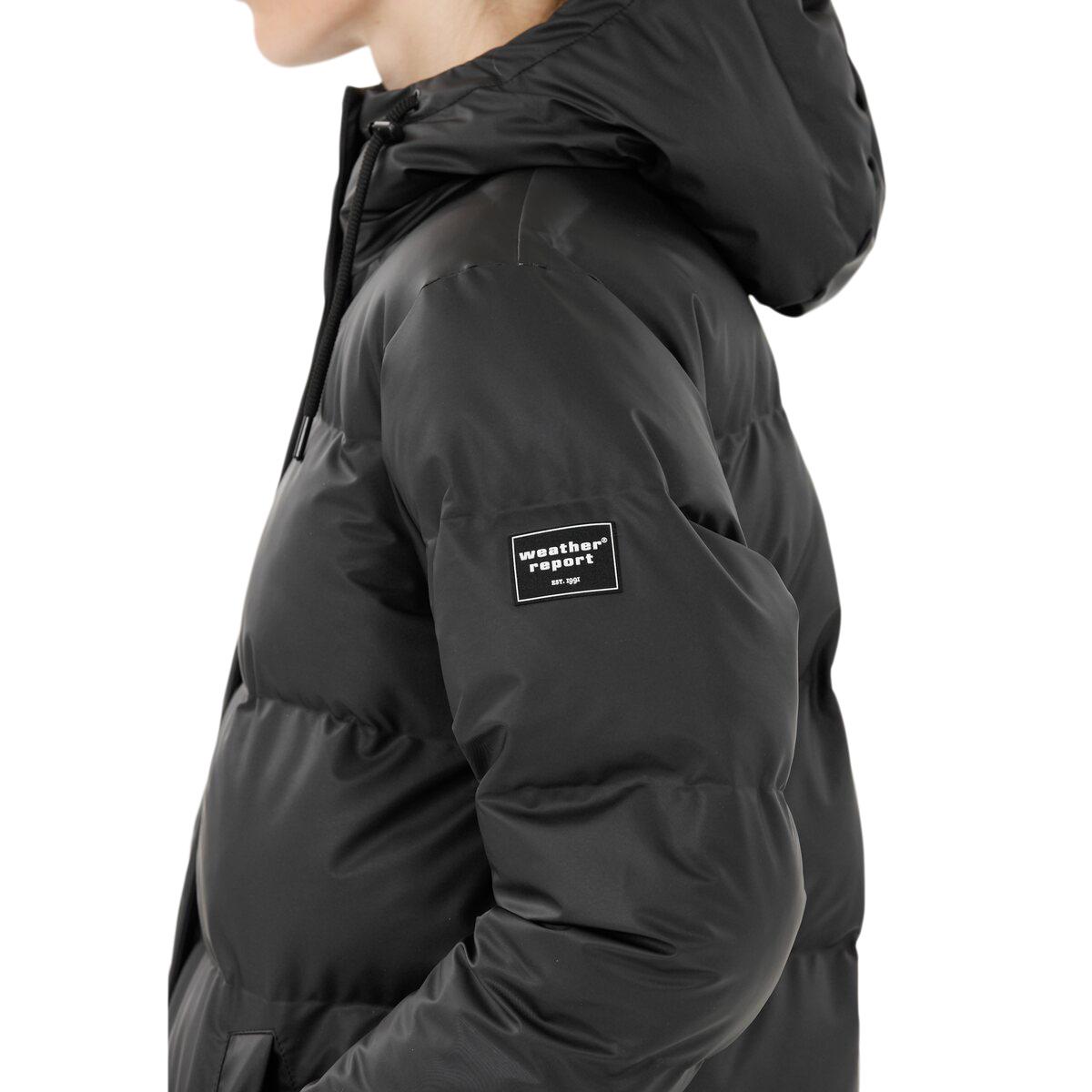 Weather Report Audrey PU Puffer Vinterjakke Dame Black