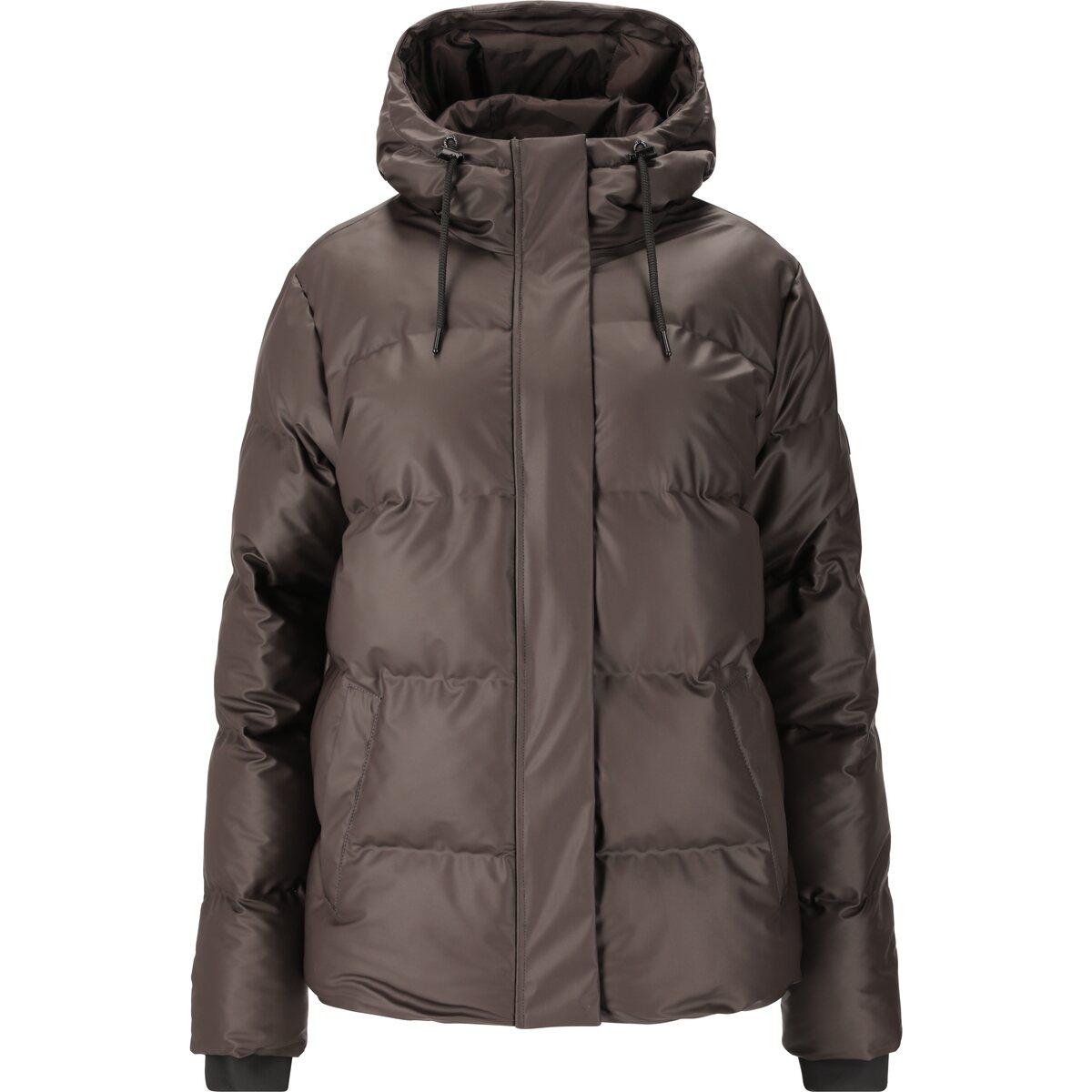 Weather Report Audrey PU Puffer Vinterjakke Dame Espresso
