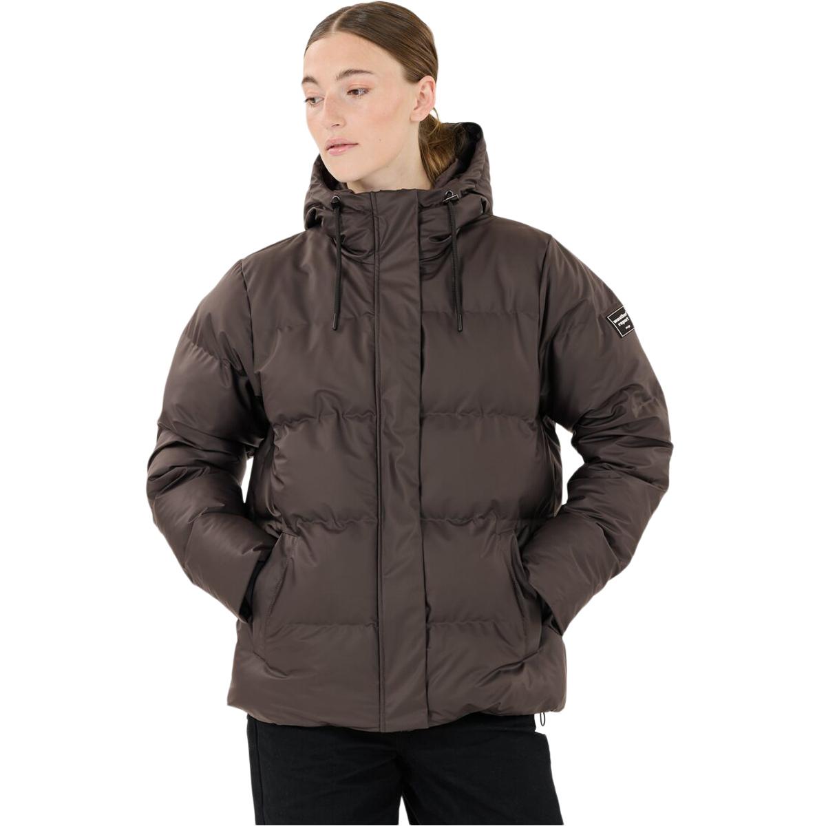 Weather Report Audrey PU Puffer Vinterjakke Dame Espresso