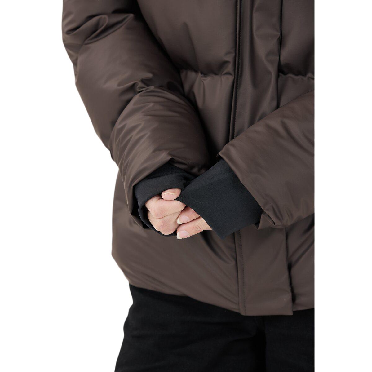 Weather Report Audrey PU Puffer Vinterjakke Dame Espresso