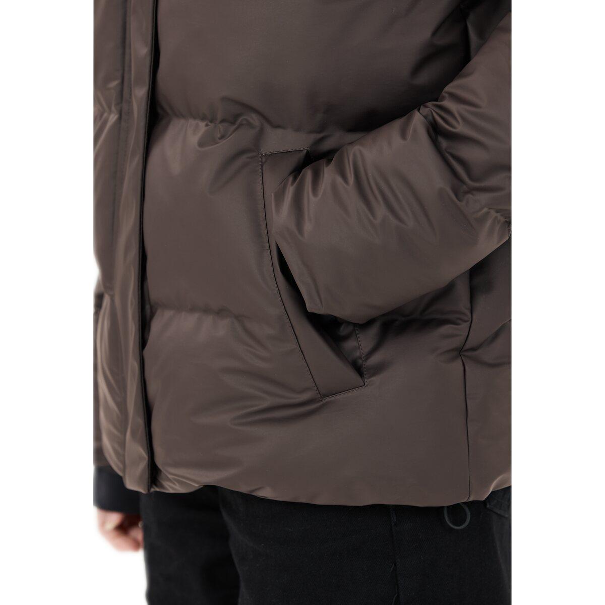 Weather Report Audrey PU Puffer Vinterjakke Dame Espresso