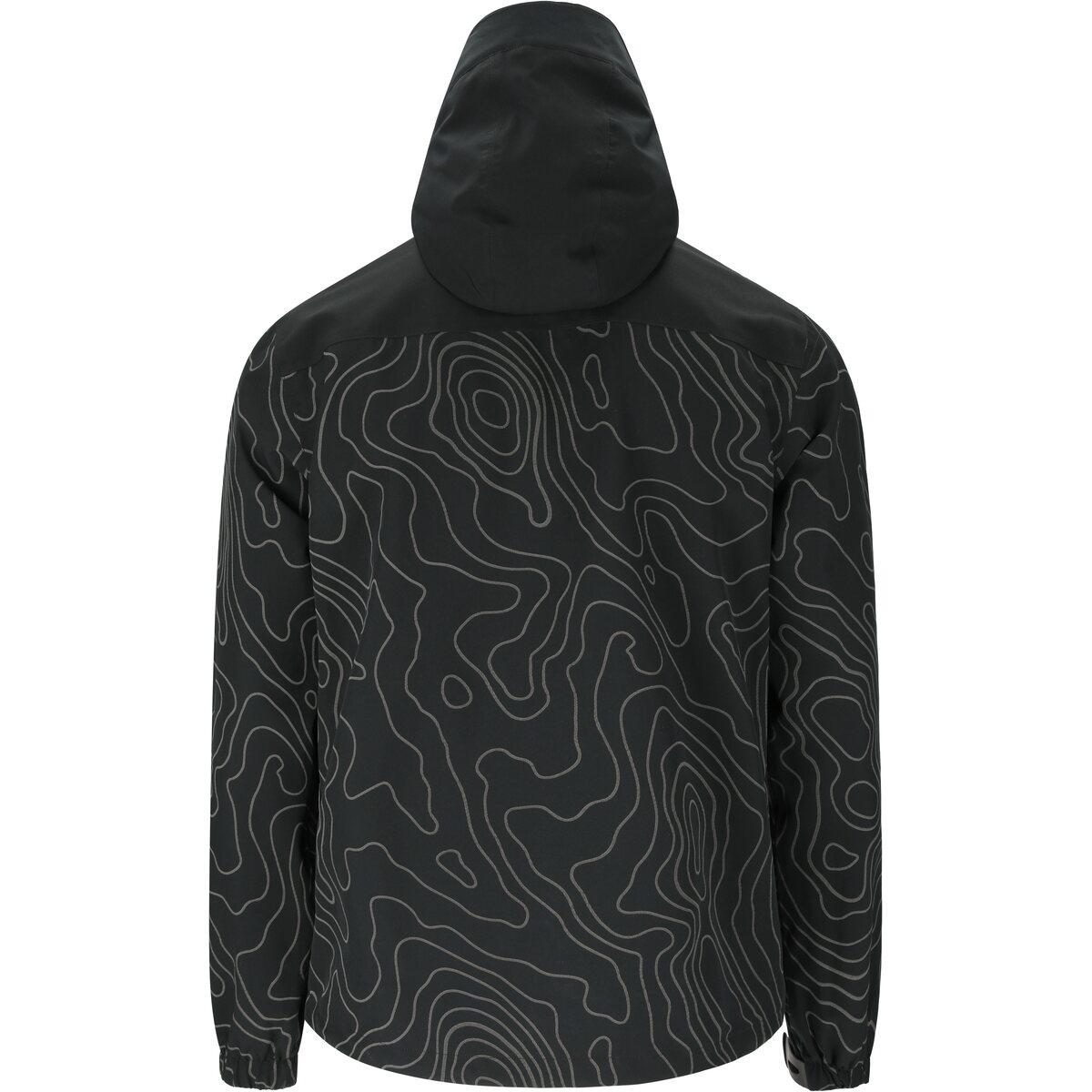 Weather Report Delton AOP Jakke Herre Black