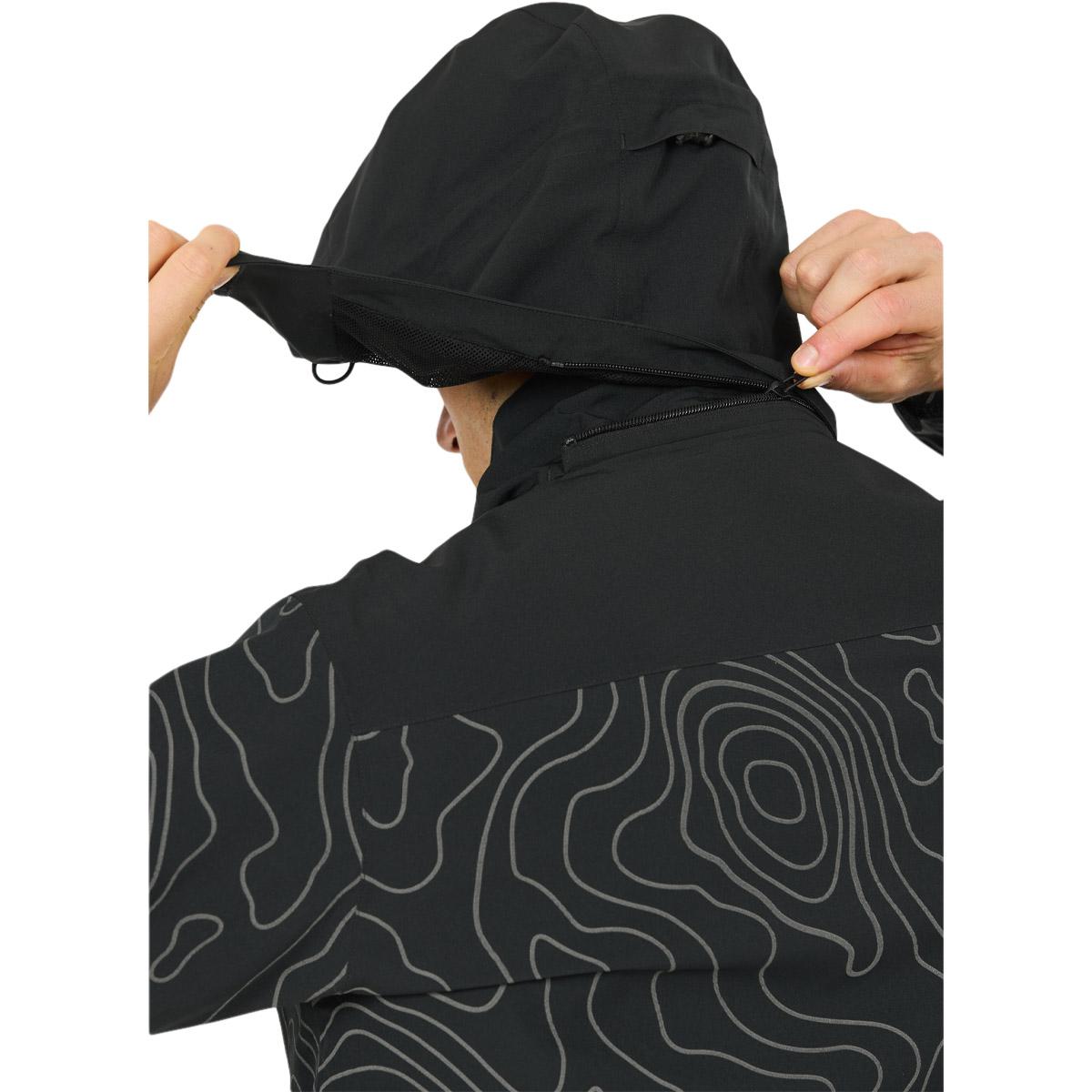 Weather Report Delton AOP Jakke Herre Black