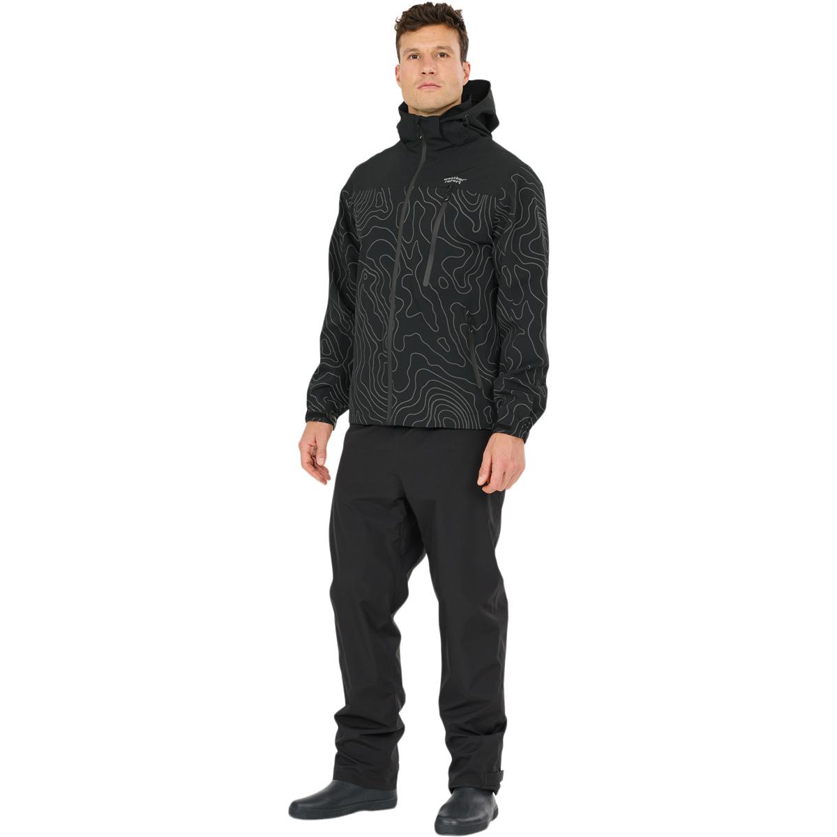 Weather Report Delton AOP Jakke Herre Black