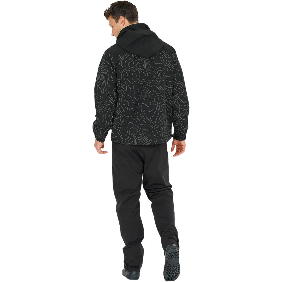 Weather Report Delton AOP Jakke Herre Black