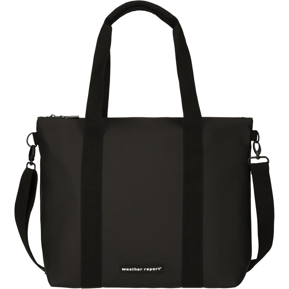 Weather Report Bronze PU Tote Taske Black