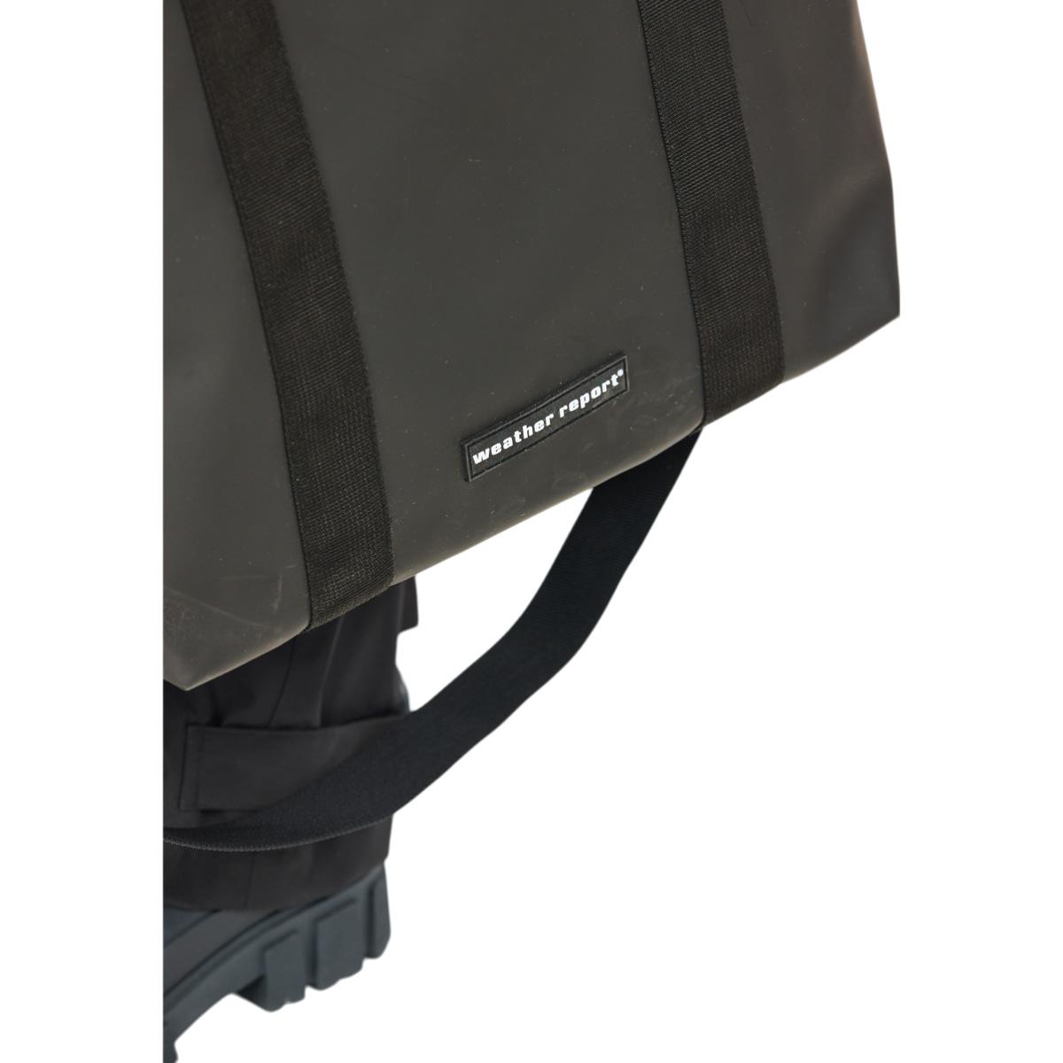 Weather Report Bronze PU Tote Taske Black