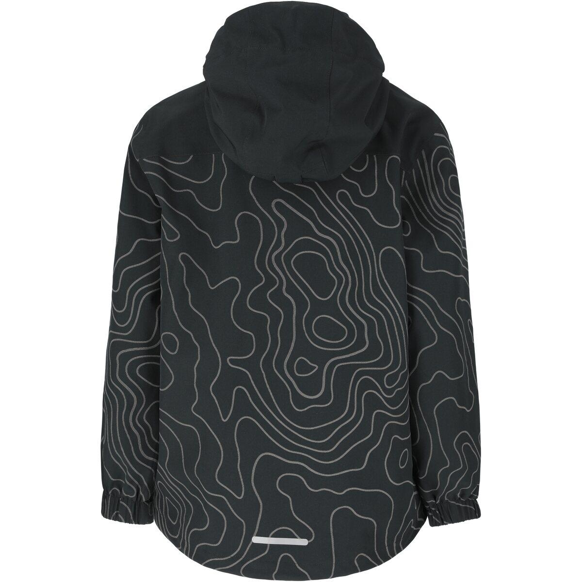 Weather Report Borise AOP Jakke Barn Black