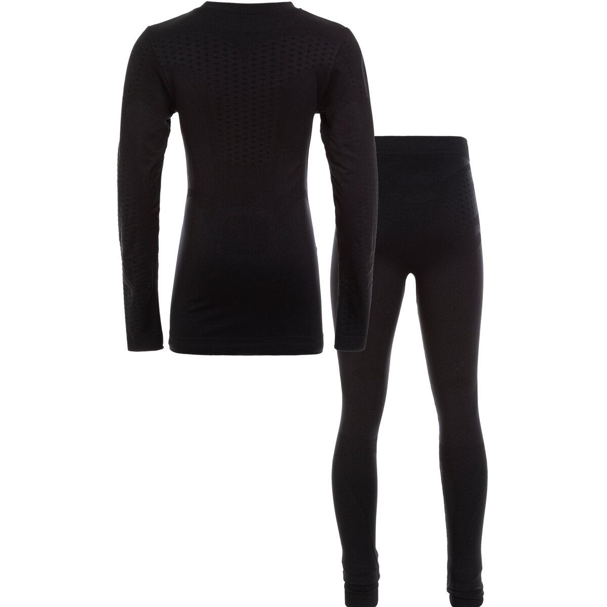 ZigZag Gualala Seamless Skiundertøj Børn Black