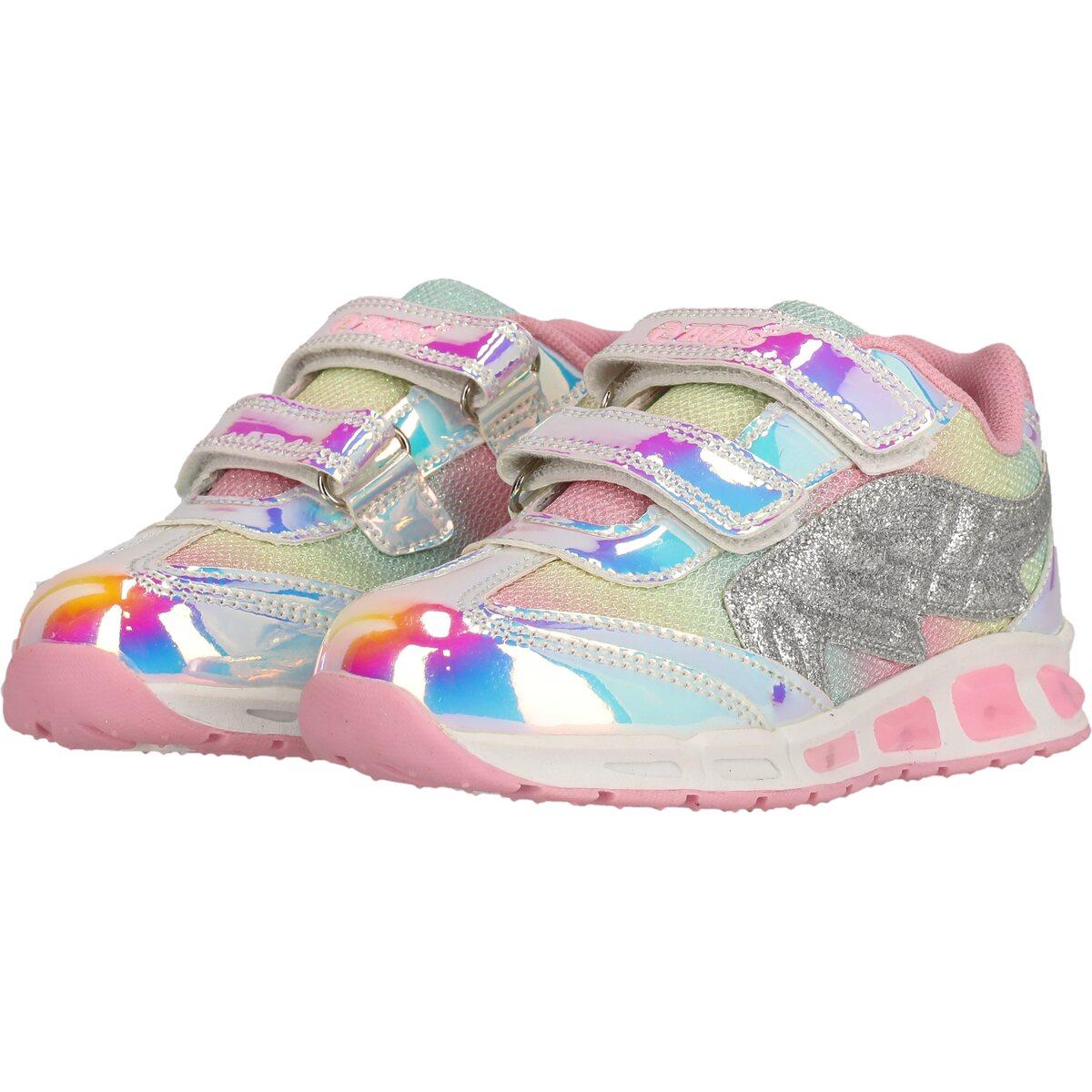 ZigZag Roseau Velcro Sneakers M/Lys Børn Silver