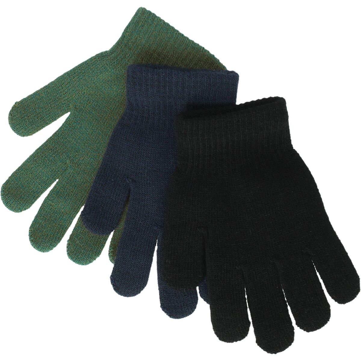 ZigZag Neckar 3-Pack Strikhandsker Børn Mallard Green