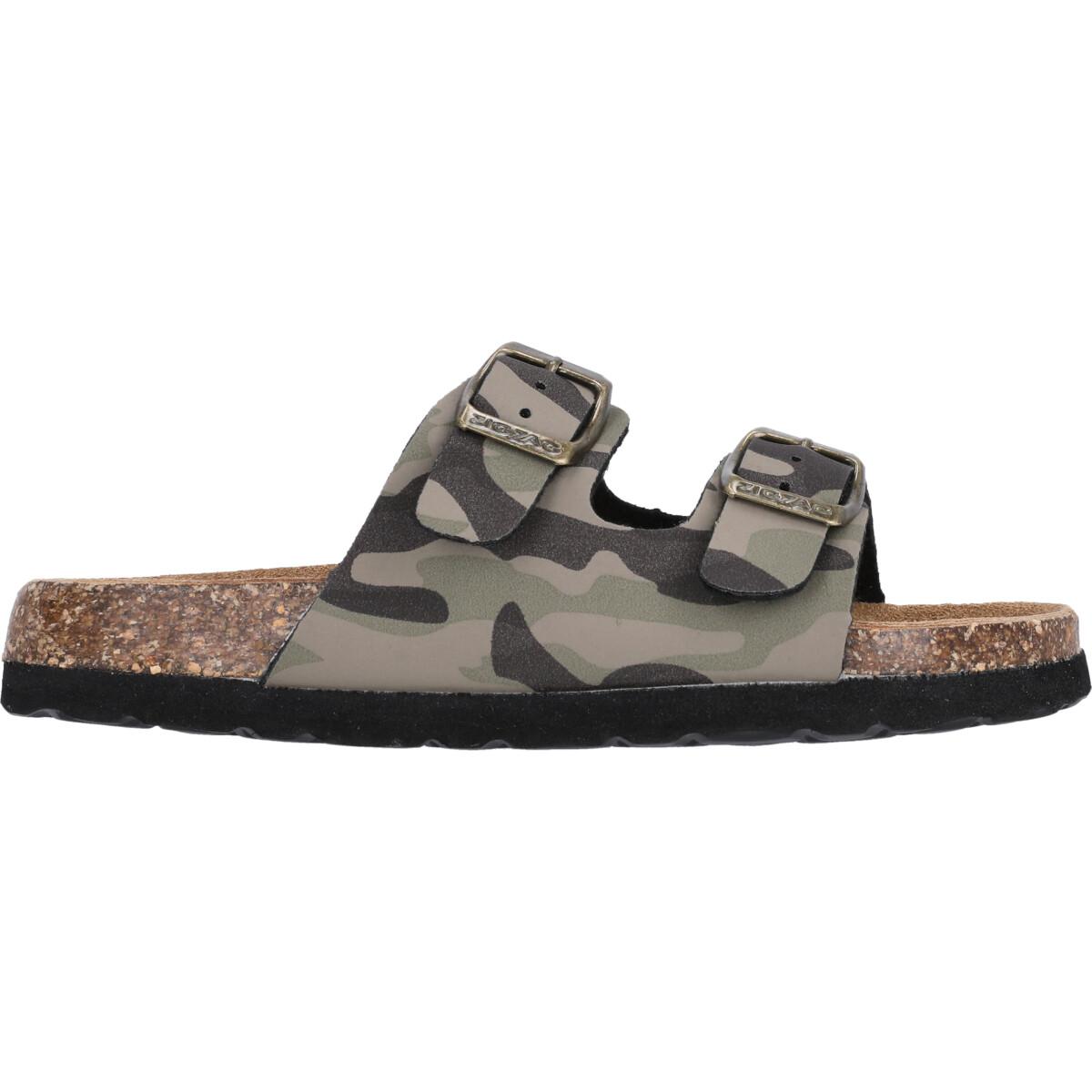 ZigZag Souza Korksandaler Børn Agave Green