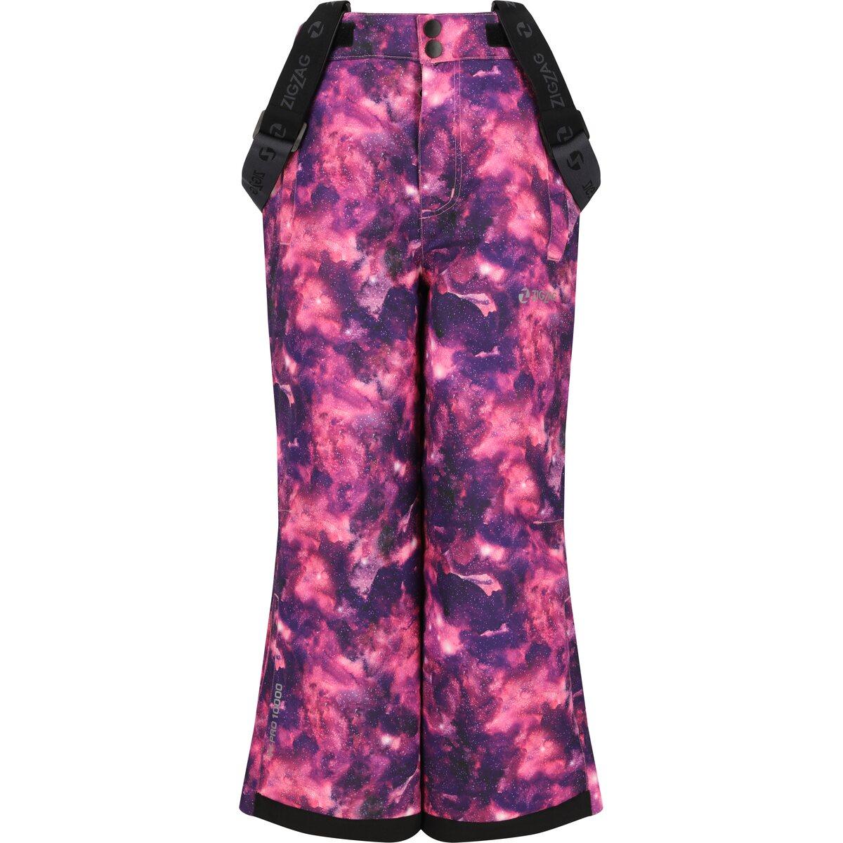 ZigZag Soho Printed Skibukser Barn Dark Purple